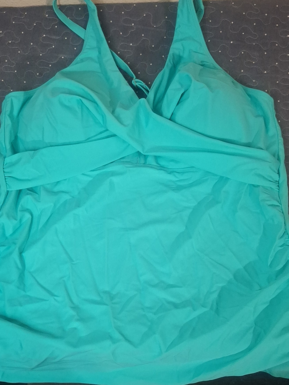 TEMPT ME Teal Tankini Top Swimsuit SIZE 20W NWT